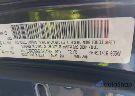 2013 Ram 1500 Slt z USA, uszkodzony, nr VIN 1C6RR7GG9DS614569